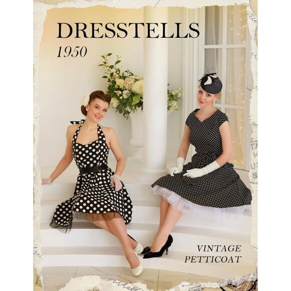 50s Petticoat Skirts Women Vintage Tutu Underkirt Retro Crinoline - Picture 3 of 7